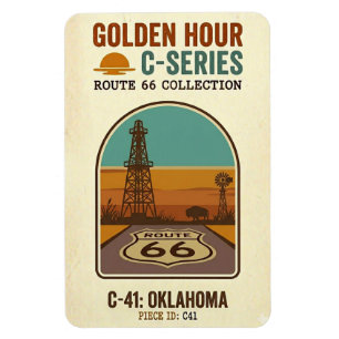 Imán Ruta 66 de la Hora Dorada C-Series Oklahoma