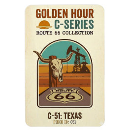 Imán Ruta 66 de la Hora Dorada C-Series | Texas