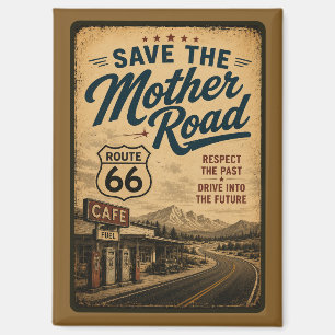 Imán Ruta 66 Madre Carretera Americana al Costado de la