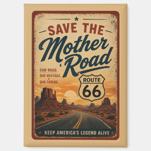 Imán Ruta 66 Madre Carretera Legado del Desierto del Su