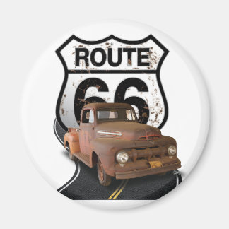 Imán Ruta 66 magnate del camión oxidado