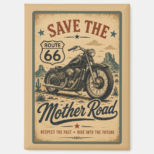 Imán Ruta 66 Motocicleta Monumento Valle Madre Camino