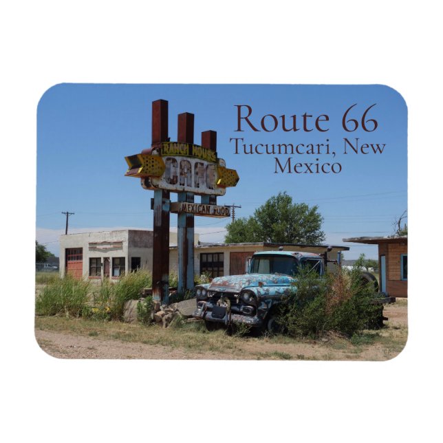 Imán Ruta 66 Tucumcari, Nuevo México (Horizontal)