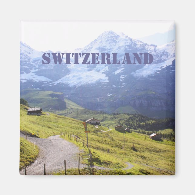 Imán Ruta a la montaña de nieve (Frente)