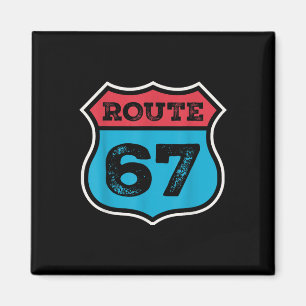 Imán Ruta Antigüa 67 Cumpleaños 67 Meme Años 80