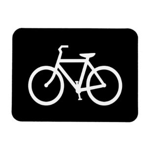 Imán Ruta de Bicicleta Blanca