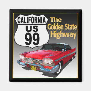 Imán Ruta De Estados Unidos 99 De California - El Estad