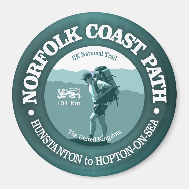 Imán Ruta de la costa norfolk (T) (Frente)