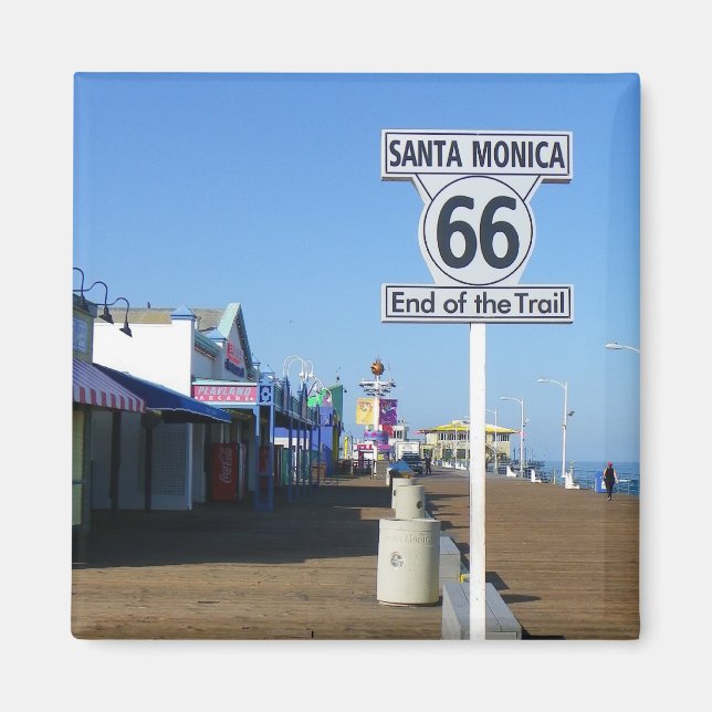 Imán Ruta de Santa Mónica 66 Magnet! (Frente)