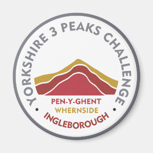 Imán Ruta de senderismo Yorkshire 3 Peaks Challenge