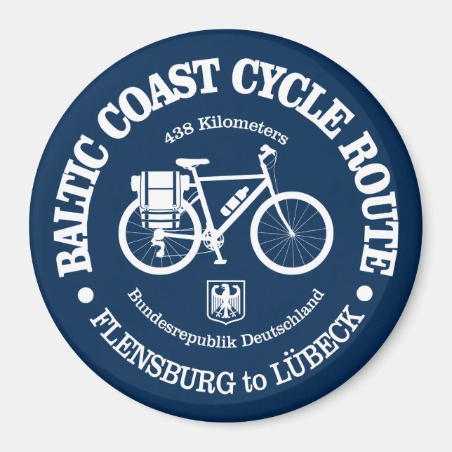 Imán Ruta del Ciclo de la Costa Báltica (ciclismo) (Frente)