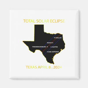 Imán Ruta Del Mapa Interactivo Del Eclipse Solar 2024 T