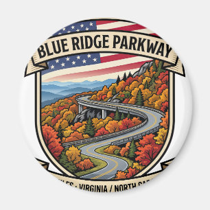 Imán Ruta escénica Blue Ridge Parkway North Carolina