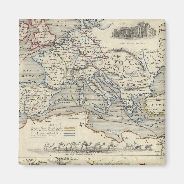 Imán Ruta Externa A La India (Frente)