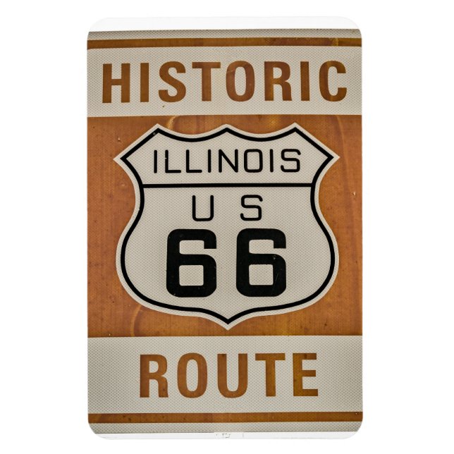 Imán Ruta Histórica 66 de Illinois Magnet (Vertical)