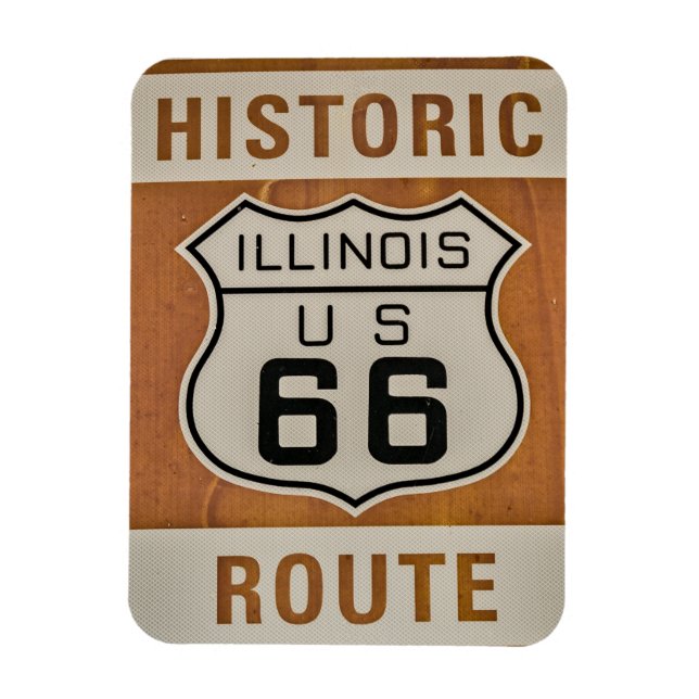 Imán Ruta Histórica 66 de Illinois Magnet (Vertical)