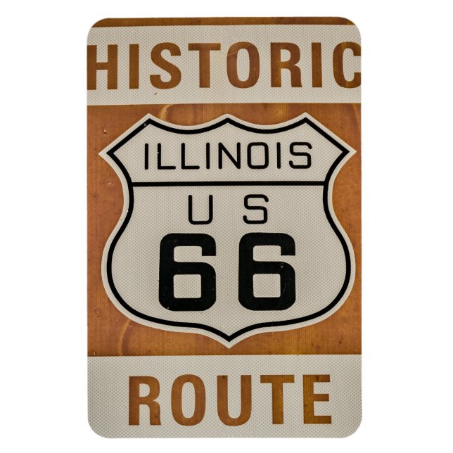 Imán Ruta Histórica 66 de Illinois Magnet (Vertical)