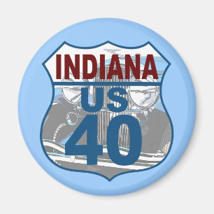 Imán Ruta Indiana US 40 - Duesenberg