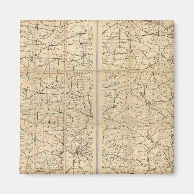 Imán Ruta Postal de Ohio (Frente)