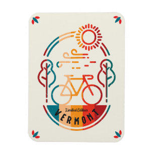 Imán Ruta Retro Vermont para bicicletas