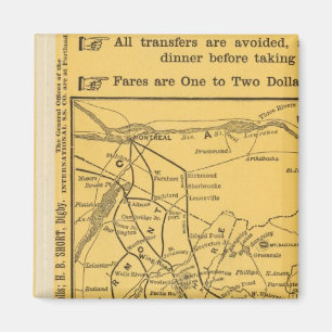 Imán Rutas internacionales de buques de vapor, Nueva Es