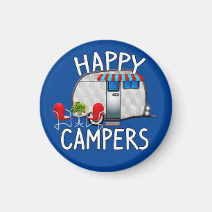 Imán RV Camping Ideas de regalo, Camers felices
