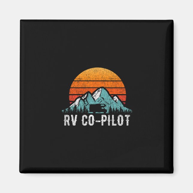Imán Rv Co-pilot Shirt Motorhome Travel Vacation Gift  (Frente)