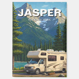 Imán RV en el Parque Nacional Jasper Canadá
