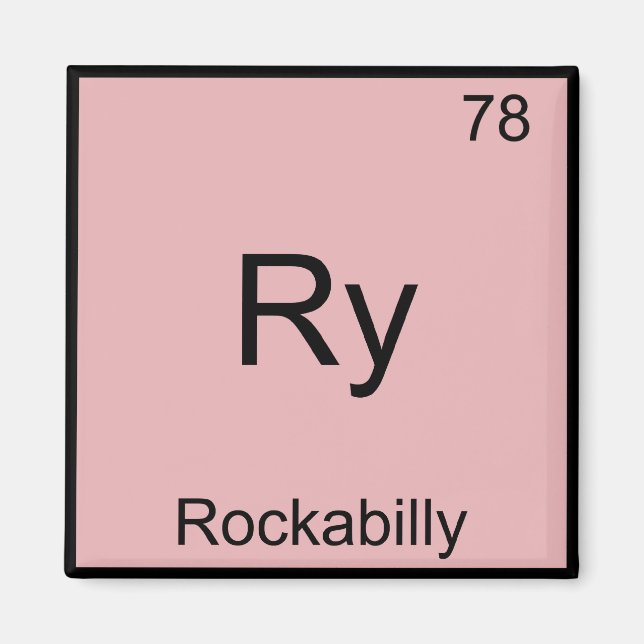 Imán Ry - Camiseta de símbolo de elemento de química di (Frente)