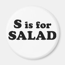 S es para SALAD (imán)