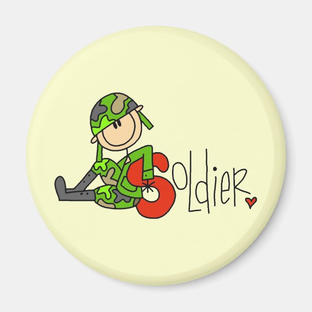Imán S es para Soldado (Frente)