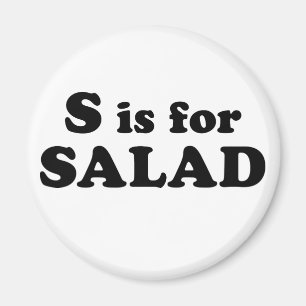 Imán S está para la ENSALADA (el imán)