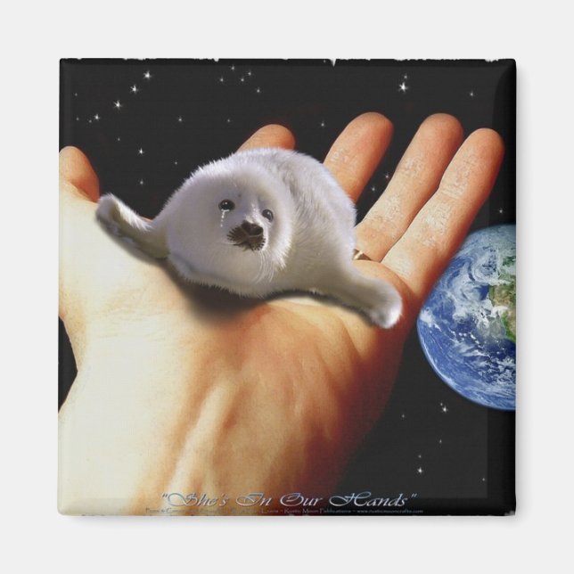 IMÁN S.O.S. GUARDE NUESTROS SELLOS DE HARP (Frente)