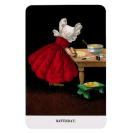 Imán Sábado de los años 1900 Sunbonnet Sue Magnet