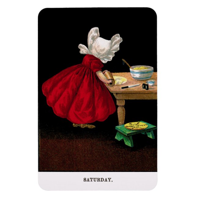 Imán Sábado de los años 1900 Sunbonnet Sue Magnet (Vertical)