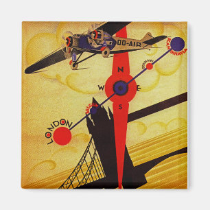 Imán Sabena Art Deco Compass