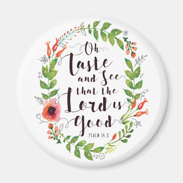 Imán Saber y ver que el Señor es bueno (Frente)