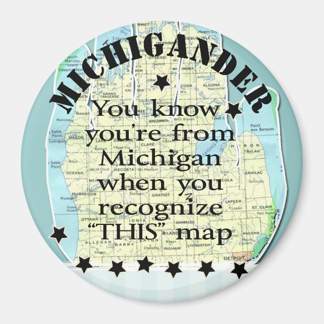 Imán Sabes que eres de Michigan cuando (Frente)