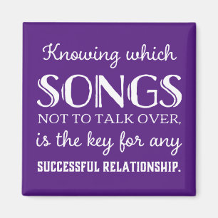 Imán Sabiendo qué canciones no hablar