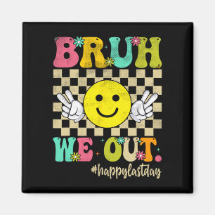 Imán Sacamos al Chica Groovy Feliz Día De La Escuela
