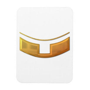 Imán Sacerdote/Collar de solteros dorados "3-D"
