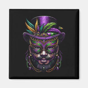 Imán Sacerdote de Mardi Gras Sombrero Alto Doctor Brujo