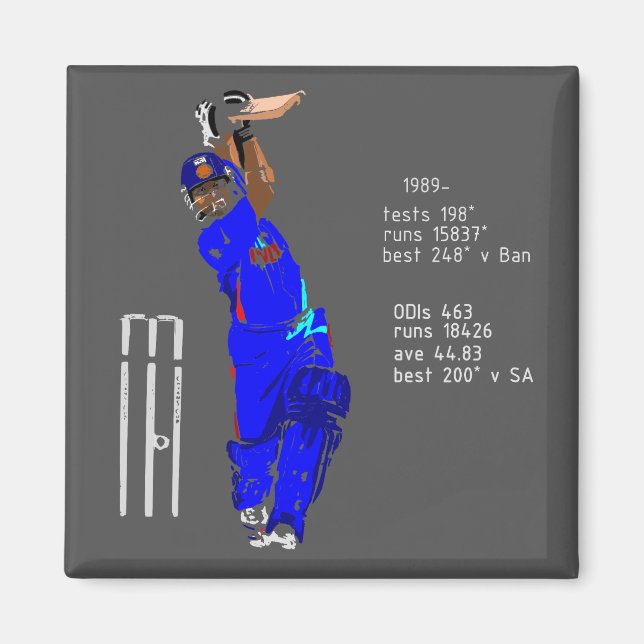 Imán Sachin Tendulkar Fridge Magnet (Frente)