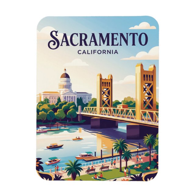 Imán Sacramento California (Vertical)