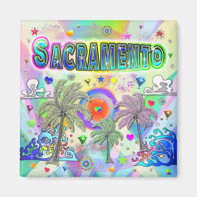 Imán Sacramento Deep Dream Magnet (Frente)