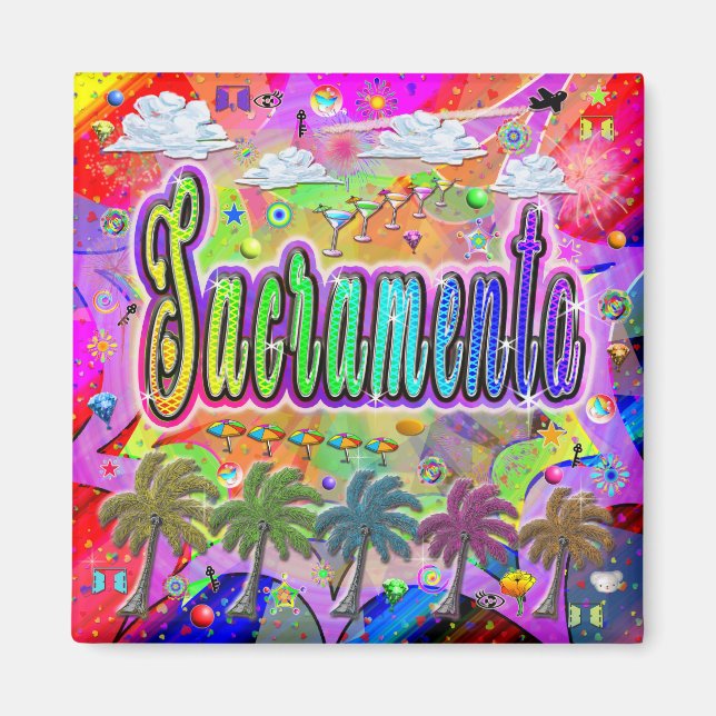 Imán Sacramento Vista Express (Frente)