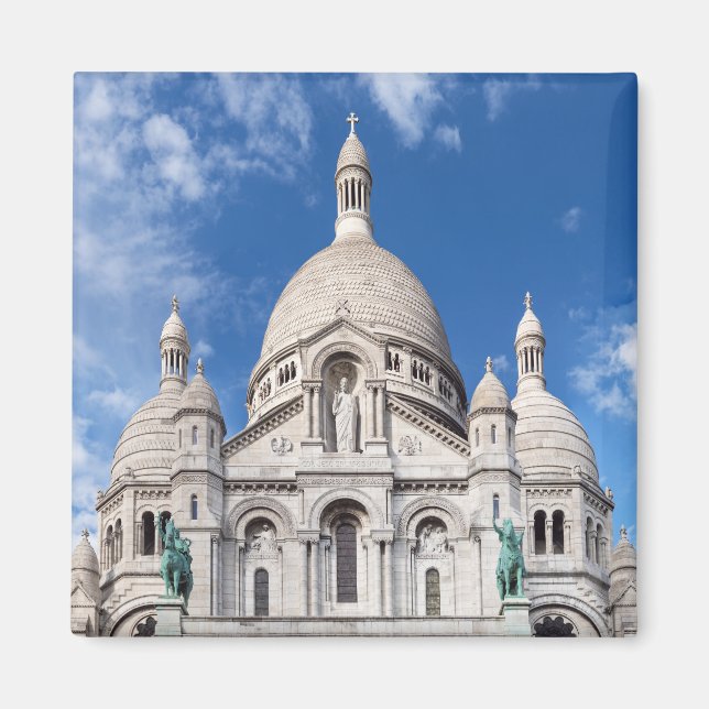 Imán Sacre Coeur en la colina de Montmartre - París, Fr (Frente)