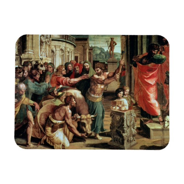 Imán Sacrificio en Lystra (personalizado de la Sistine  (Horizontal)