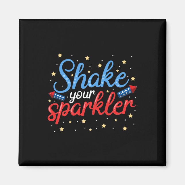 Imán Sacuda tu gracioso Sparkler (Frente)