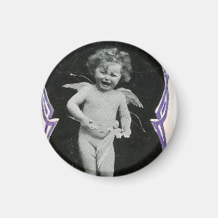 Imán Sad Cherub Angel Print